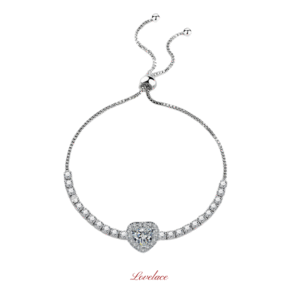 Adjustable Heart Charm Bracelet