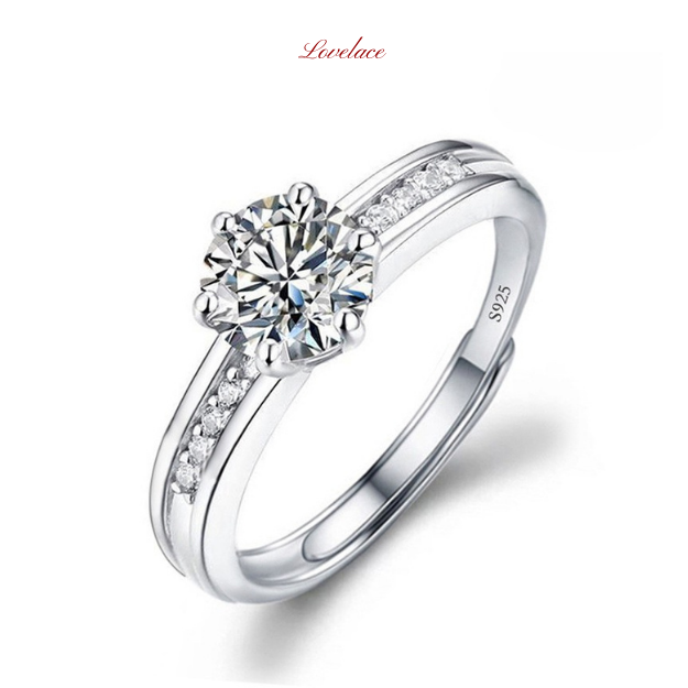 Channel Set Solitaire Ring