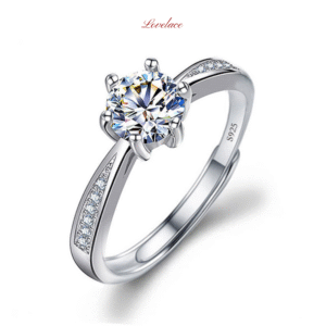 Cross-Set Diamond Ring