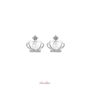 Crown Shape Stud Earrings