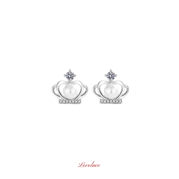 Crown Shape Stud Earrings