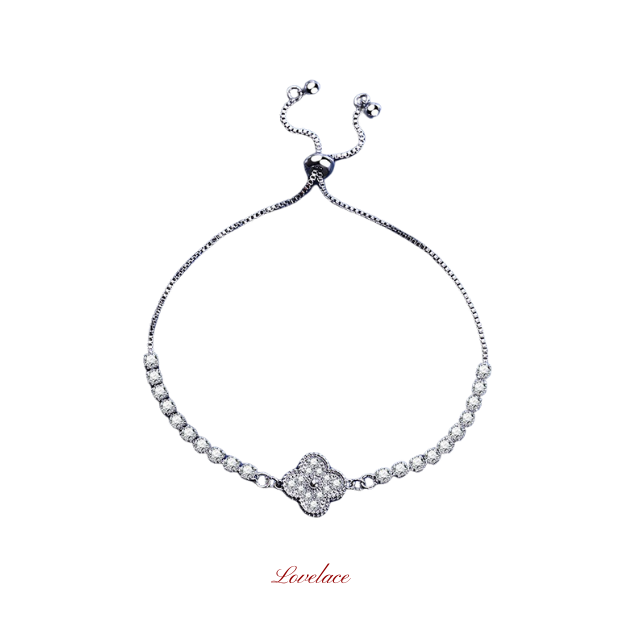 Double Halo Chain Bracelet