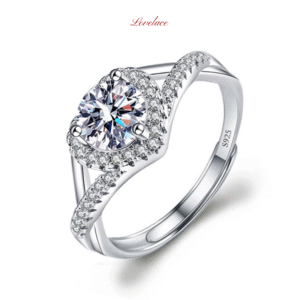 Double Row Sparkle Stone Ring