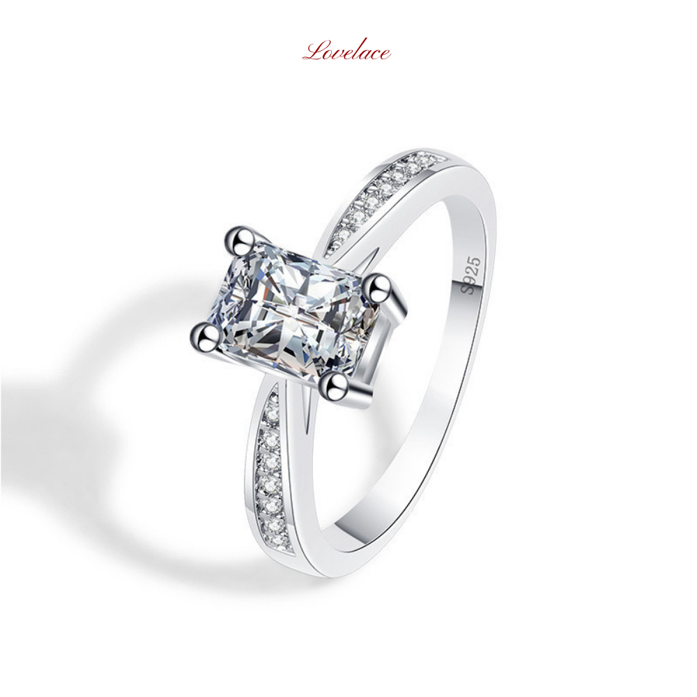 Emerald Cut Solitaire Ring