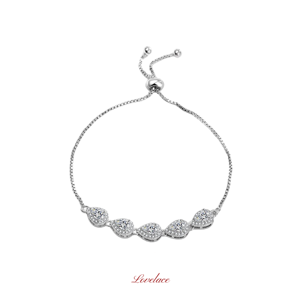 Five Disc Halo Bracelet