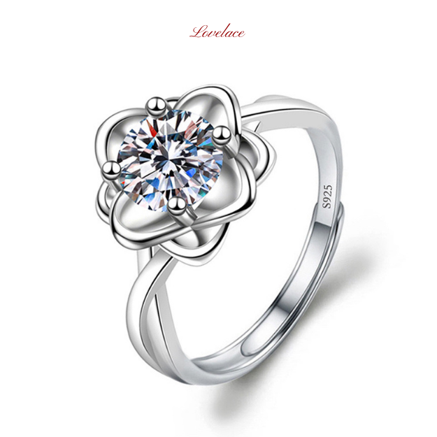 Flower Petal Diamond Ring