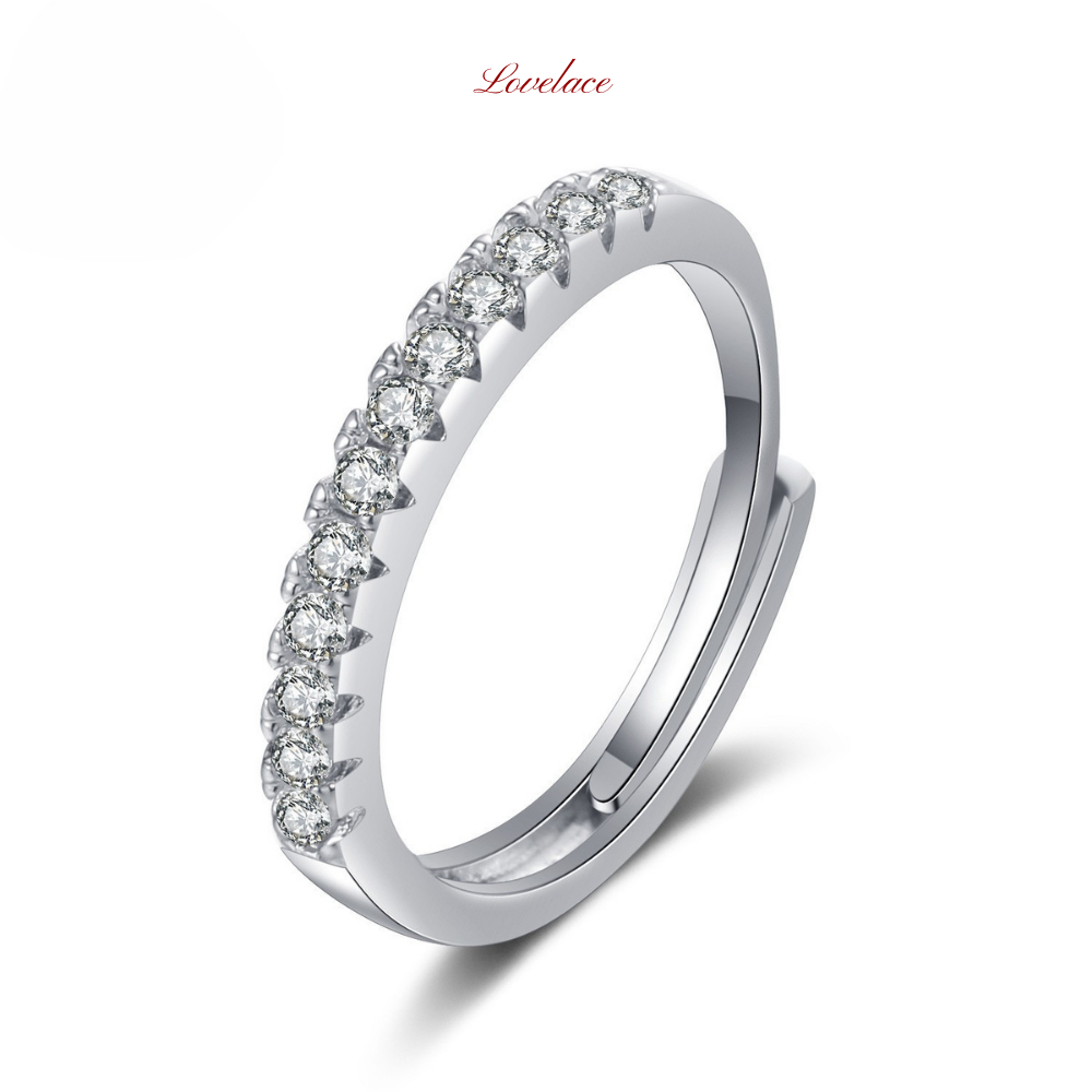 Half Band Stone Ring