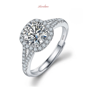 Halo Oval Brilliant Cut Ring