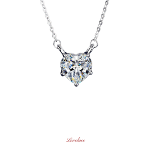 Heart Solitaire Diamond Necklace
