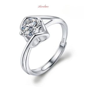 Hexagonal Solitaire Ring