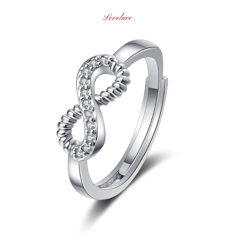 Infinity Symbol Stone Ring
