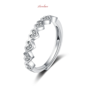 Love Pattern Diamond Ring