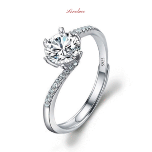 Slim Tapered Sparkle Band Ring