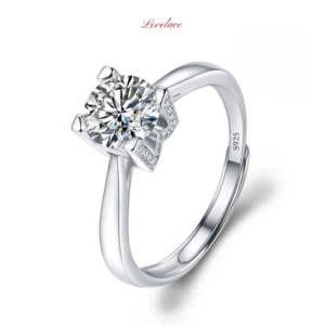 Square Prong Elegant Stone Ring