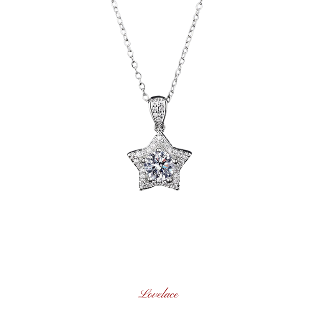 Star Shape Halo Necklace