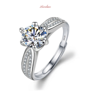 Twist Band Solitaire Ring