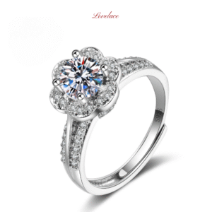 Vintage Halo Flower Ring